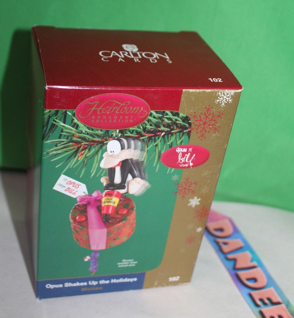 Carlton Heirloom Opus N Bill With Fruitcake Shakes Up Holiday Christmas Ornament